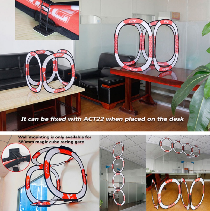 780mm FPV Racing Gate Goal Wit - Drone Racing Flag ulasan dan harga