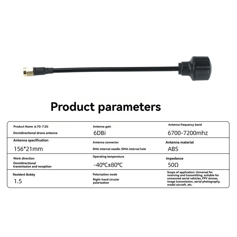 [NEW!A25P】 6.7-7.2Ghz SMA Ante - Drone Racing Antenna ulasan dan harga